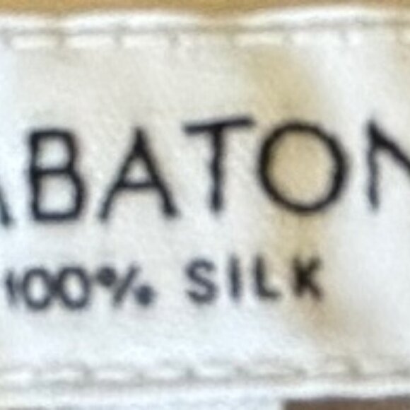 BABATON off-white cream silk midi dress S - Picture 8 of 8